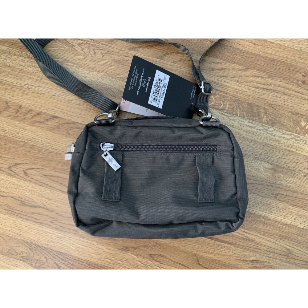 Baggalini Triple Zip Bag RFID Front Wallet Crossbody Fanny Belt Loops NEW NWT - Picture 6 of 11